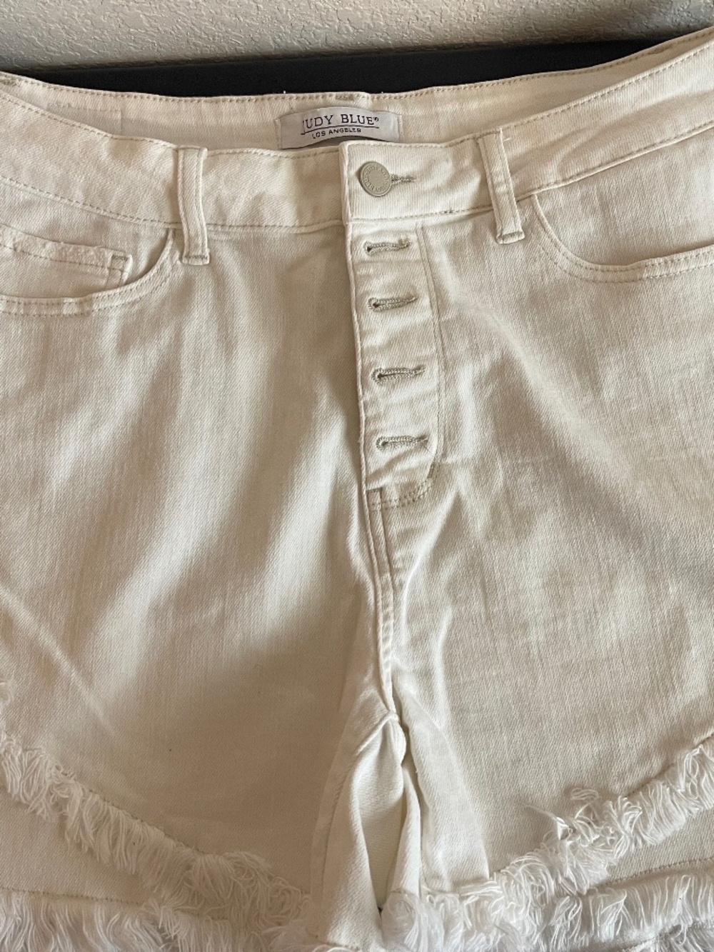 Judy Blue White Jean Shorts